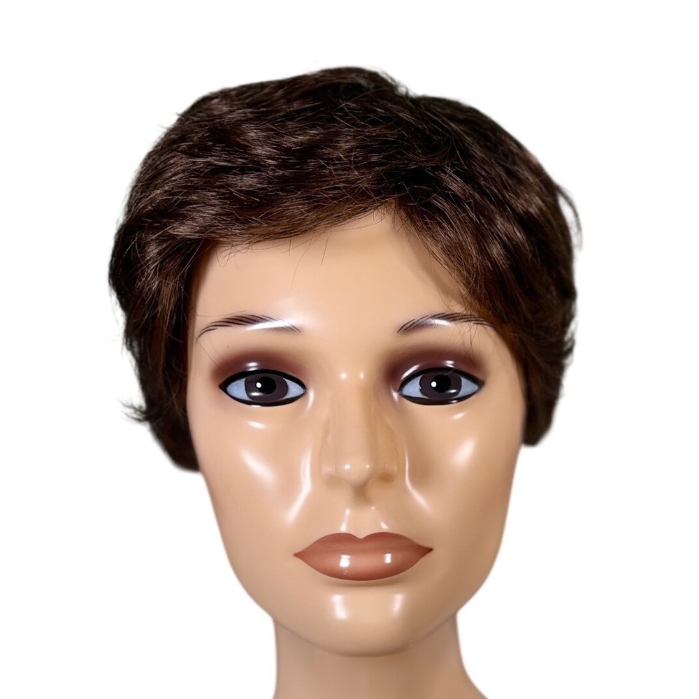 Estetica Petite Kate Pure Stretch Cap Synthetic Wig Boy Cut Brown‎ R10/14 NWT